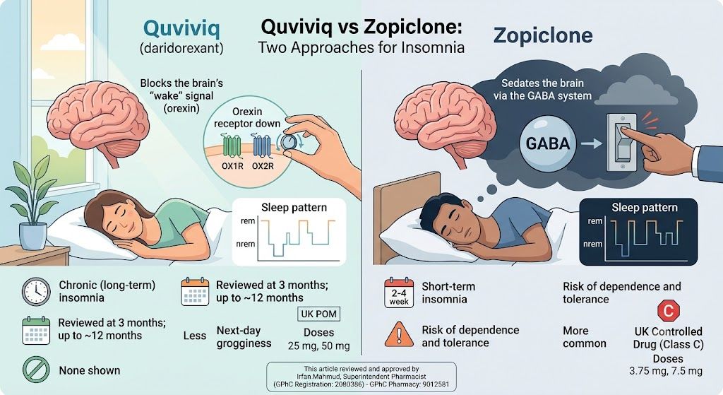 Quviviq vs Zopiclone which is better